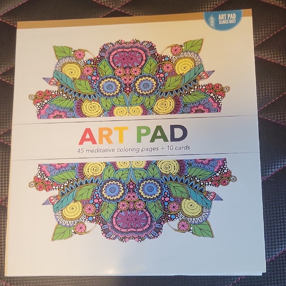 Blue and Green Mandala Drawing Illustration Art